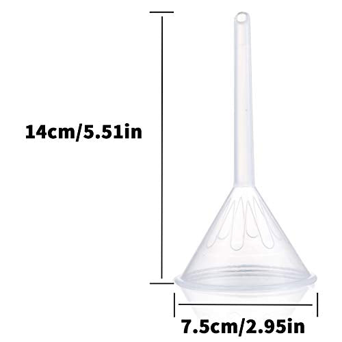 Plastic Funnel Set, 3 Pcs Lab PP Funnels