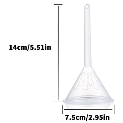 Plastic Funnel Set, 3 Pcs Lab PP Funnels