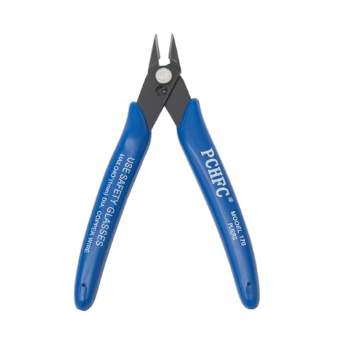 2 Pack Yellow Mini Side Cutting Pliers 5.5in Flush Wire Cutters