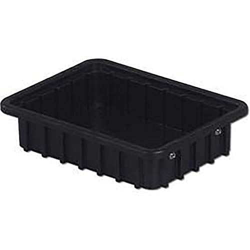 LewisBins ESD-Safe Divider Box, 10-13/16"L x 8-5/16"W x 2-1/2"H, Lot of 12
