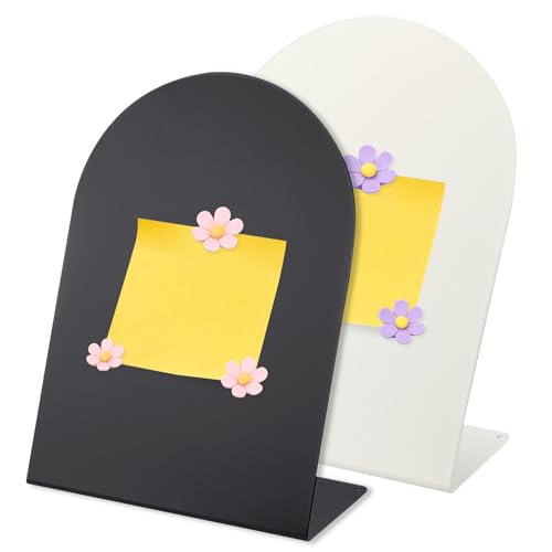 PATIKIL 2Pcs Magnetic Bulletin Board Memo Magnet Black/White/Pink/Purple - color: Black/White/Pink/Purple