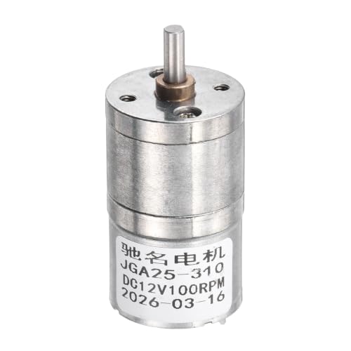 MECCANIXITY DC 12V 100RPM Gear Geared Electric Motor 0.17W 25mm Diameter
