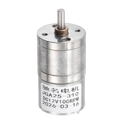 MECCANIXITY DC 12V 100RPM Gear Geared Electric Motor 0.17W 25mm Diameter