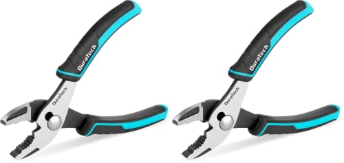 DURATECH 6 Inch Slip Joint Pliers, Small Pliers with Comfortable TPR Handle (Pack of 2) - size: 6 Inch (Pack of 2)