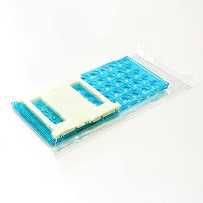 ULAB Scientific Detachable Test Tube Rack for Tubes of Dia.≤17mm, 50 Holes, PS Material, Pack of 2, UTR1006 - style: 50 Holes, 2pcs