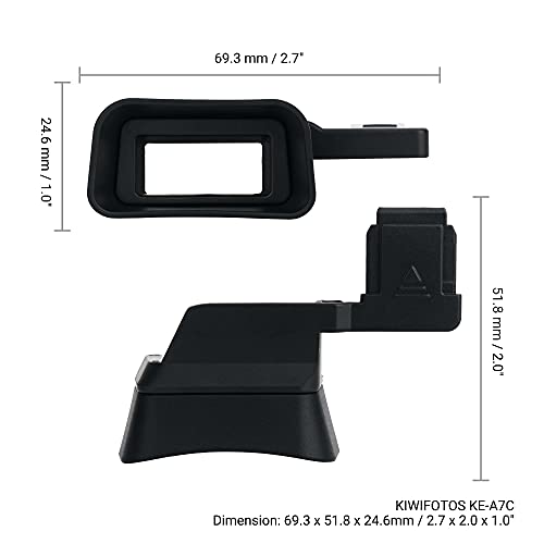 Kiwifotos Soft Viewfinder Eyecup Eye Cup Eyepiece for Sony A7C Camera - size: Sony A7C Eyecup Replacement