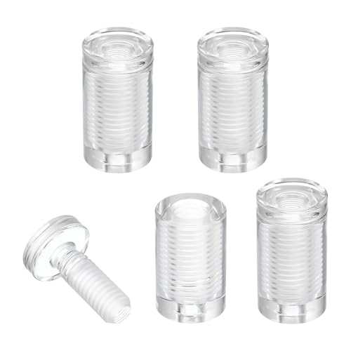 uxcell 4Pcs Sign Standoff Screws, 3/4" x 1-7/16" Acrylic Wall Standoff Mount Hardware Advertising Glass Standoff Nail Acrylic Nail for Hanging Acrylic Picture Frame Panel Sign - size: 3/4" x 1-7/16"