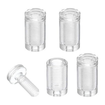 uxcell 4Pcs Sign Standoff Screws, 3/4" x 1-7/16" Acrylic Wall Standoff Mount Hardware Advertising Glass Standoff Nail Acrylic Nail for Hanging Acrylic Picture Frame Panel Sign - size: 3/4" x 1-7/16"