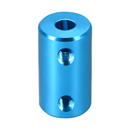 uxcell 5mm to 5mm Bore Rigid Coupling Set Screw L25XD14 Aluminum Alloy,Shaft Coupler Connector,Motor Accessories,Blue - size: 5mm to 5mm