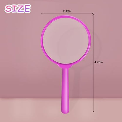 24Pcs Colorful Kids Magnifying Glasses, Mini Hand Lens - size: 24pcs