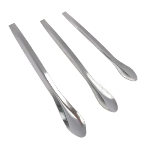 yukata 1 Set Stainless Steel Sampling Spoons Micro Laboratory Sampling Spoon Micro Sampling Spoon Lab Spoons Laboratory Supplies (Pack of 5)