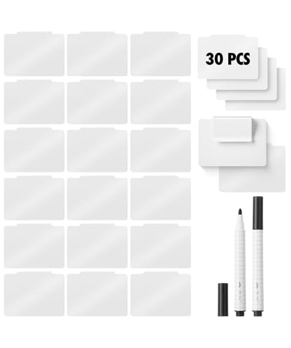 Mr. Pen- Basket Labels Clip On Set - color: White, size: 32 pcs