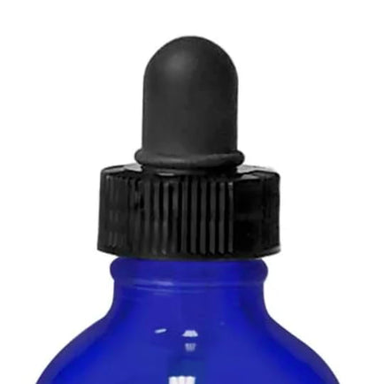 Clear Glass Black Bulb Pipette Dropper - 7mm x 107mm Fits 24/400 Bottles - size: 24/400 (7mm x 107 mm) , 144 Caps per Case