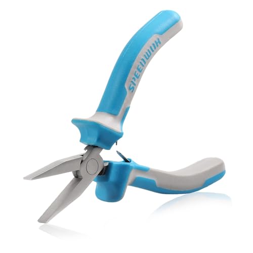 SPEEDWOX 4.5 Inch Flat Nose Pliers For Jewelry Making Smooth Jaw - style: 5" Flat Nose Plier