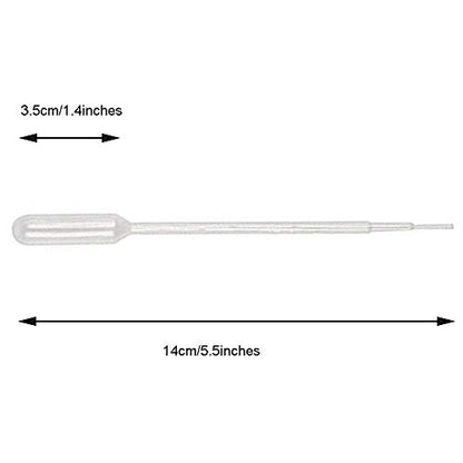 300PCS 1ml Disposable Plastic Clear Liquid Dropper Transfer Pipette Eye Droppers,Volumetric Pipettes,Essential Oils Pipettes (Pack of 4) - size: 1ml (Pack of 4)