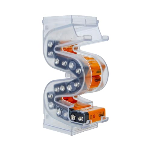 Battery Ladder Case - Battery Organizer & Dispenser (9V, Holds 10) - color: 1 - Pack, size: 9V