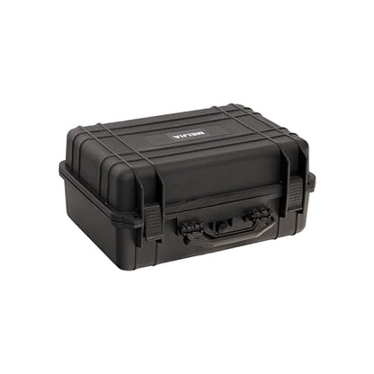 MEIJIA Portable All Weather Waterproof Camera Case with Customized Fit Foam,Fit Use of Drones,Camera,Equipments,Pistols,Elegant Black(18.3 ”x14.57”x8.66”) - size: 18.3" x 14.57" x 8.66"
