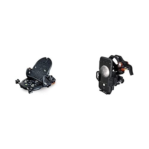 Celestron Wedge with NexStar Evolution/SE, Black (93665) & NexYZ – 3–Axis Universal Smartphone Adapter for Telescope – Digiscoping Smartphone Adapter