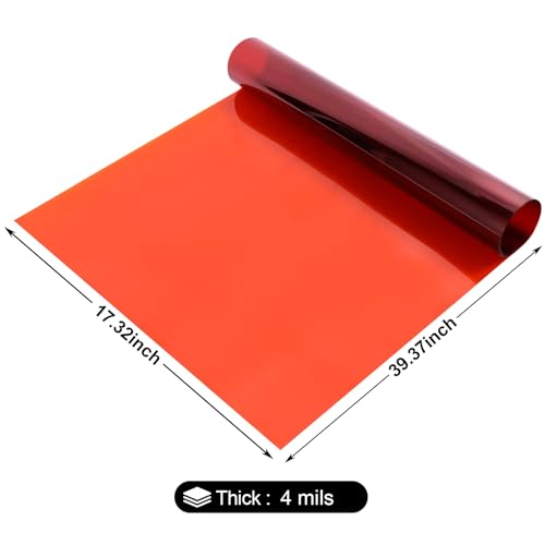 Polyimide Film, No Adhesive, High Temp Resistant, 39.3x17.3 Inch, 2/4/7.9 Mil, for Electronic Insulating and 3D Printing (39.37" x17.32x4 mils) - size: 39.37"x17.32"x4 mils