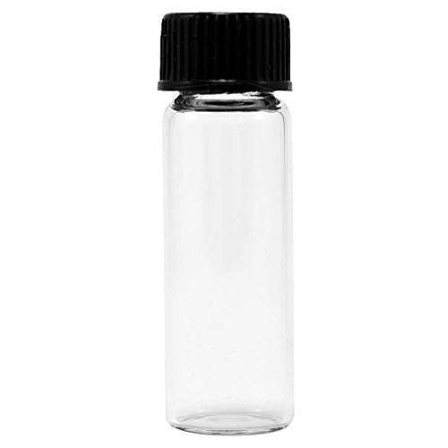 Glass Vials, 1 Dram, Pack of 12 - size: 1 Dram