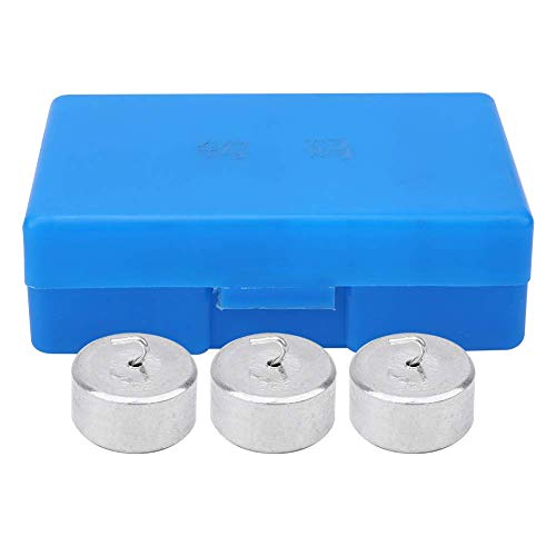 Double Hooked Weight Set, 10 PCS 50g Metal Hanging Hook Weights with Hooks and Ring Lever, Principle Physical Experimental Teaching Tool with a Plastic Box for General Science Physics Laboratory Work