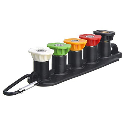 Tool Daily Pressure Washer Nozzle Tips with Nozzle Holder, Set of 5 - size: 6.6 x 1.5 x 1.5 inches
