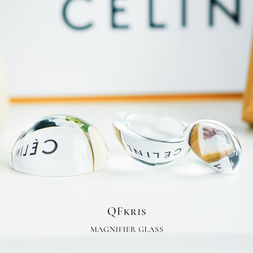3pcs Clear Crystal Dome Magnifier Glass Paperweights for Outdoor Events - color: 3pcs