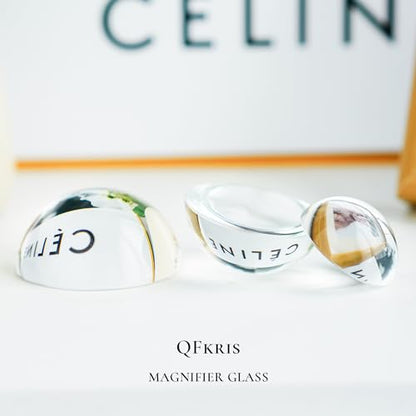 3pcs Clear Crystal Dome Magnifier Glass Paperweights for Outdoor Events - color: 3pcs