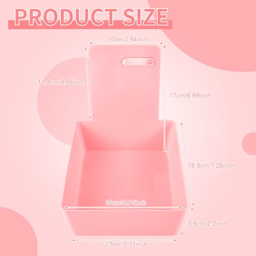 Tioncy 14 Pack Dental Lab Pans, Medium with Steel Clip, Pink - color: Pink