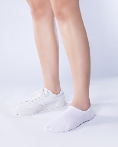 IDEGG No Show Socks Women 10 Pairs Low Cut Anti-Slid Athletic Casual Socks - color: Color D - 5 White and 5 Gray, size: 5-8.5