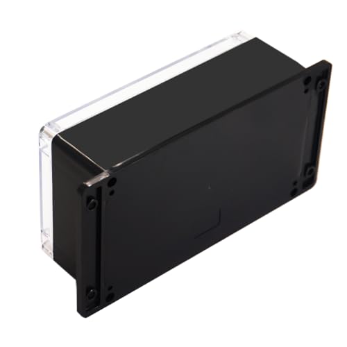 Junction Box IP65 Waterproof ABS Plastic Electrical Project Case Power Junction Boxes, Clear Cover Project Box with Fixed Ear 7.87 x4.72 x2.95 inch (200x120x75 mm) - color: Clear, size: 7.87"x4.72"x2.95"