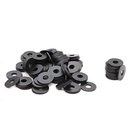1000pcs Black Flat Washer Assortment Kit, M2 M2.5 M3 M4 M5 M6 M8 M10 M12