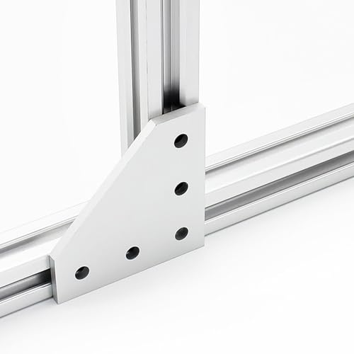 8Sets 1010 2525 Aluminum Extrusion Profile Hardware Corner Brackets - style: 8 sets L shape bracket with m5