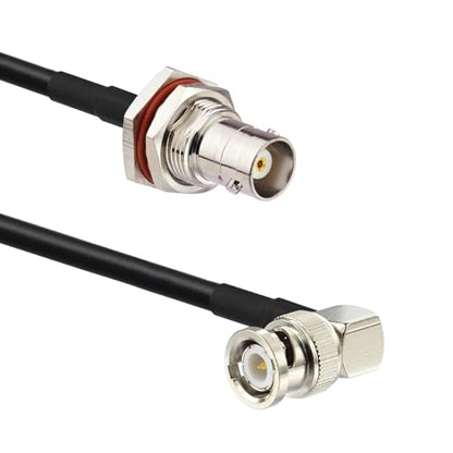 Superbat BNC Coax Cable 50cm 50 Ohm RG58 BNC Female to Male Cable 2-Pack
