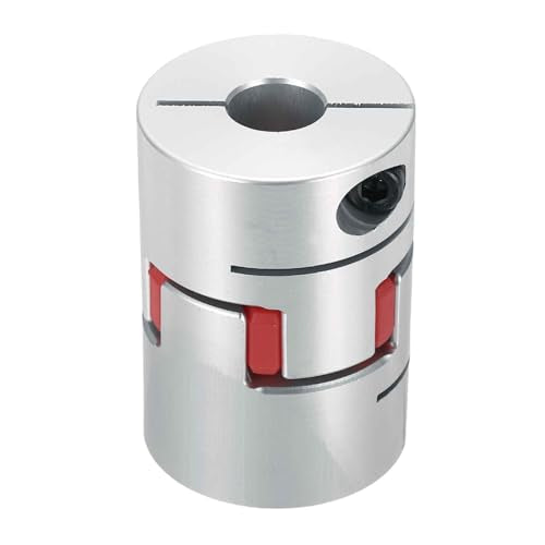 MECCANIXITY Aluminum Shaft Coupling 6mm to 12mm Flexible Spider Coupling L50mm x D35mm Coupler Jaw Spider Shaft Joint Connector for 3D Printers DIY Encoder CNC Router Milling Machine - size: D35mm Fit 6mm to 12mm