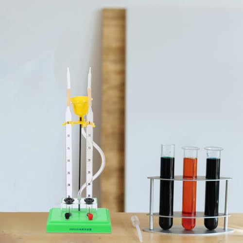 Water Electrolysis Experiment Device Electrolysis Unit for Demonstrating Water Oxygen Production Hydrogen Observation Teaching Instrument for Home School and Laboratory Use