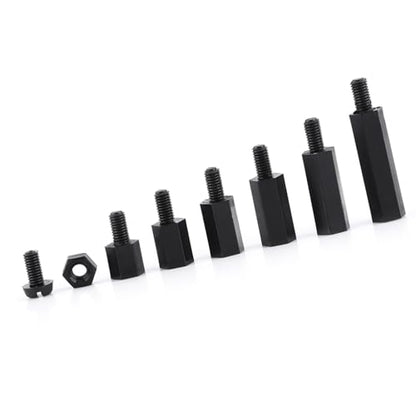 Eujgoov Nylon PCB Standoff Spacer Kit PA66 M2 M3 Male Female Threaded (M2 - size: M2 single pass-C model