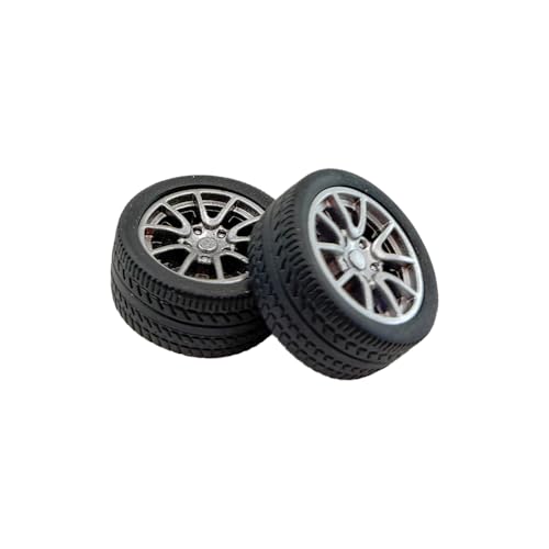 12PCS Toy Wheel RC Car Rubber Tire Wheel with Round Rod Shaft Axles for RC Car Truck Robot Boat Helicopter DIY Model Toy Building Project (2.5x25mm) - style: 2.5x25mm