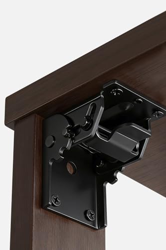 90 Degree Folding Hinge Set of 2, self-Locking Hinge - color: Black