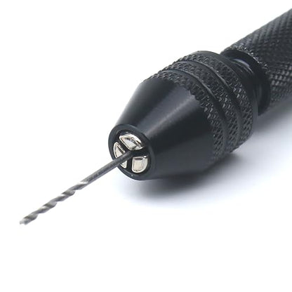61Pcs/Set Pin Vise, 50 Micro Twist Drill Bits Set 1-3mm, 10 PCB Mini Hand Rotary Tool Random Color 0.1-1mm, Drilling Vice For Making Jewelry Miniatures Carburetor Modeling Resin Polymer Clay DIY Craft