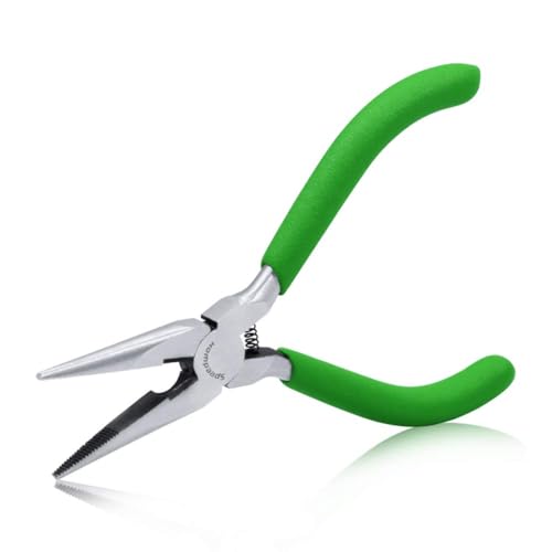SPEEDWOX 5 Inches Long Nose Pliers with Cutter Mini Jewelry Pliers Small Wire Cutters Professional Jewelry Making Tool Beading Hobby Craft DIY Supplies - style: 5 Inch Long Nose Pliers
