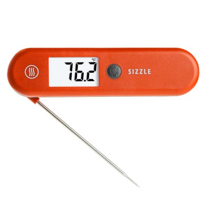 ThermoWorks Sizzle - Digital Meat Thermometer - 2-Second Waterproof, Red - color: Cayenne Pepper Red