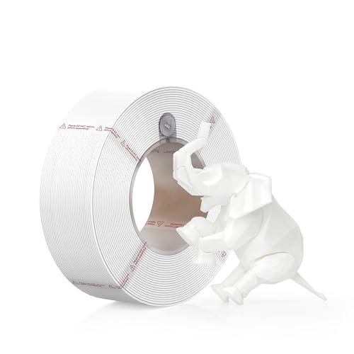 Bambu Lab PLA Matte 3D Printer Filament 1.75mm RFID 1kg Refill, Ivory White - color: Ivory White, size: Refill
