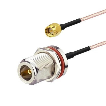 Superbat SMA to N Adapter 1ft RG316 SMA Male to N Female Bulkhead Cable - size: 30cm/12inch, style: sma male to n female