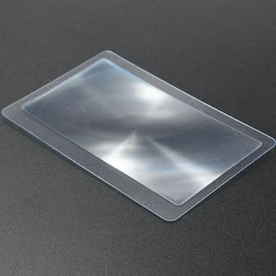 20X HD Magnifying Glass (Full Size-90mm) for Desktop, Collectors, Youth and The Elderly. Free Bonus, (3) Credit Card Sized Magnifiers for Shopping or dosing Medicine ($3.96 Value).
