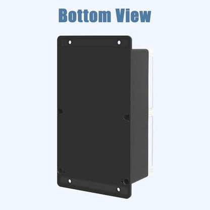 Project Box IP65 Waterproof ABS Plastic Electrical Junction Box with Clear Cover Enclosure with Fixed Ear, Black 9.0"x 5.9"x 3.1"(230x150x85mm)(Pack of 1) - color: 1 pack, size: 9.0"x 5.9"x 3.1"