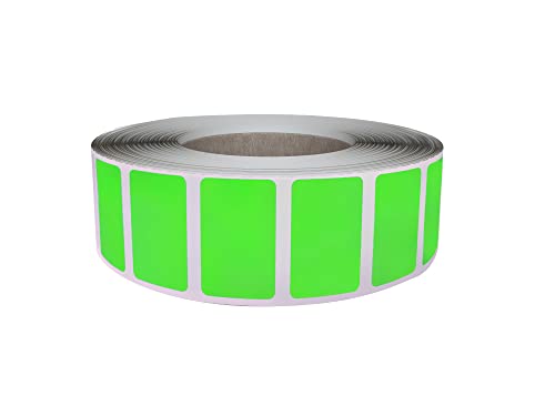 Royal Green Neon Green Removable Labels, 25.5 x 16mm, 1000 Pack - color: Neon Green, size: 1000