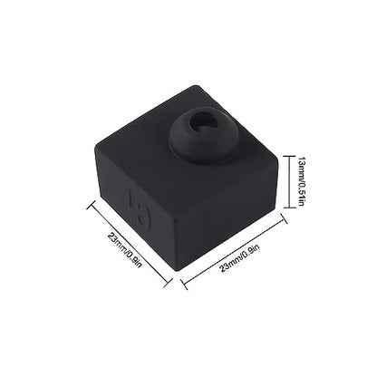 10PCS 3D Printer Hotend Silicone Sock Heater Block Silicone Cover for Ender 3/3 Pro/3 V2, Ender 5/5 Plus/ 5 Pro, CR 10 Series, MK7/ 8/9 3D Printer Hotend