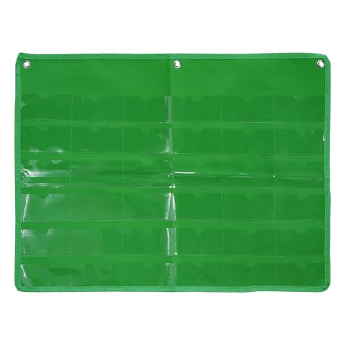 PATIKIL 2"x4" Index Card Holder Sleeve 36 Card Slots Organizer Sleeve - color: Green
