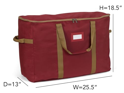 Covermates Treasurekeeper Storage Bag, Red - color: Red Heavy Duty Polyester, size: 25.5W x 13D x 18.5H - Without Wheels
